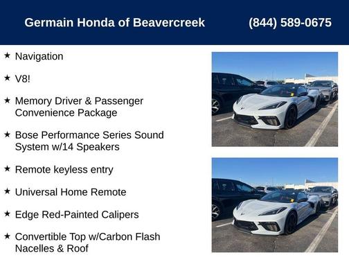 2022 Chevrolet Corvette Stingray w/2LT
