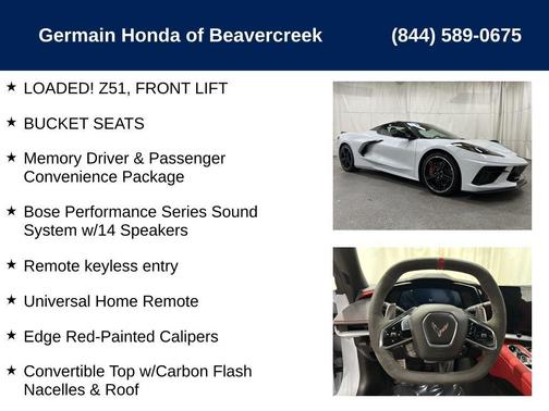 2022 Chevrolet Corvette Stingray w/2LT