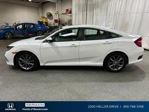 Platinum White Pearl 2019 Honda Civic EX-L