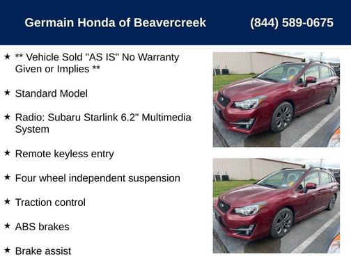 2016 Subaru Impreza 2.0i Sport Premium
