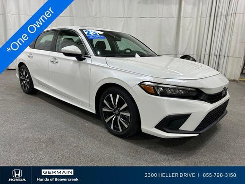 Platinum White Pearl 2023 Honda Civic EX
