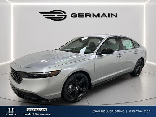 Solar Silver Metallic 2026 Honda Accord Hybrid Sport-L