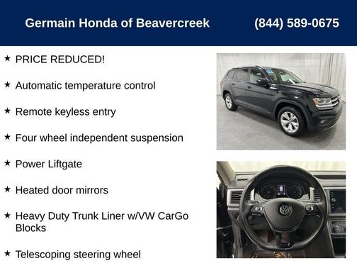 2019 Volkswagen Atlas 3.6L SE w/Technology