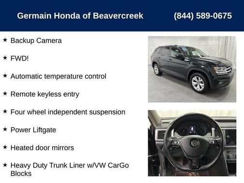 2019 Volkswagen Atlas 3.6L SE w/Technology