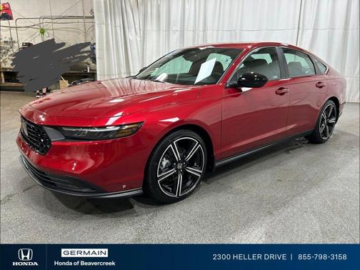 Radiant Red Metallic 2025 Honda Accord Hybrid Sport