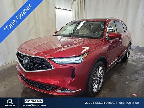 Red 2023 Acura MDX Advance