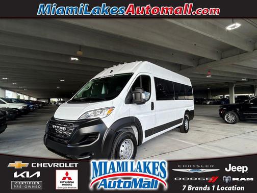 Bright White Clearcoat 2023 RAM ProMaster 3500 Window Van High Roof