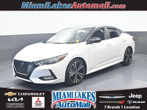 White 2021 Nissan Sentra SR