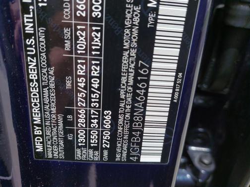 Blue 2022 Mercedes-Benz GLE 350 Base