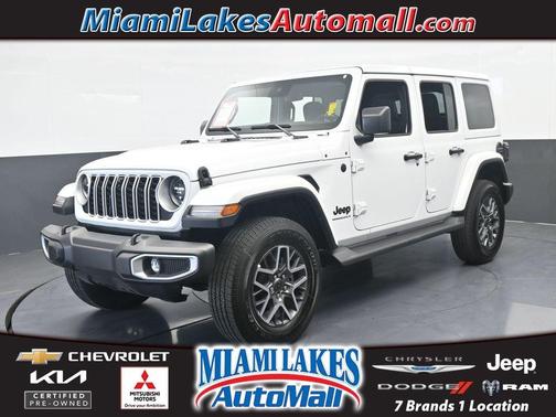 Bright White Clearcoat 2025 Jeep Wrangler Sahara