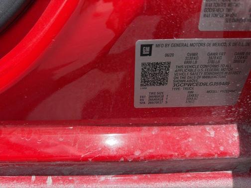 Red 2020 Chevrolet Silverado 1500 LT