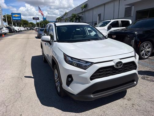 White 2025 Toyota RAV4 XLE Premium