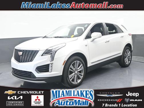 Crystal White Tricoat 2024 Cadillac XT5 Premium Luxury