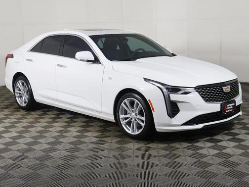 Summit White 2025 Cadillac CT4 Luxury RWD