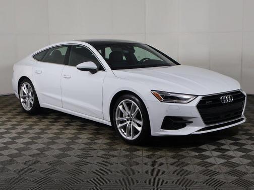Glacier White Metallic 2022 Audi A7 55 Premium