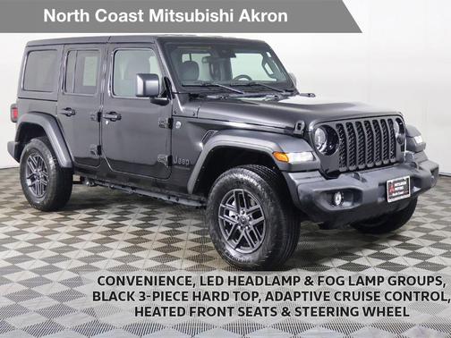 Black 2024 Jeep Wrangler Sport S