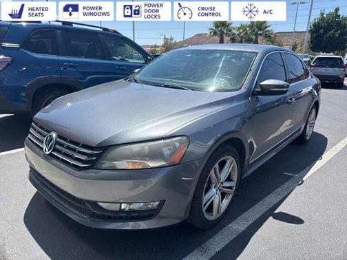Platinum Gray Metallic 2013 Volkswagen Passat 2.0 TDI SE w/ Sunroof