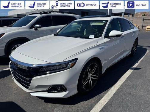 Platinum White Pearl 2021 Honda Accord Hybrid Touring