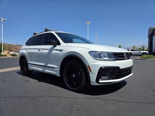 Pure White 2021 Volkswagen Tiguan 2.0T SE R-Line Black