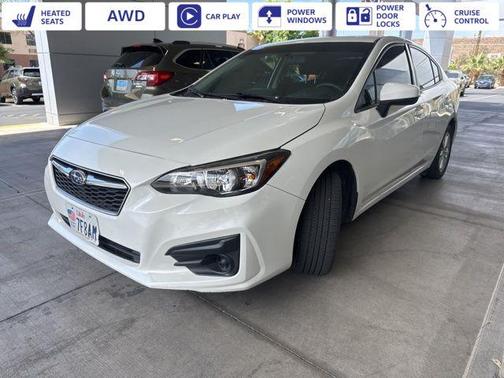 Crystal White Pearl 2017 Subaru Impreza 2.0i Premium