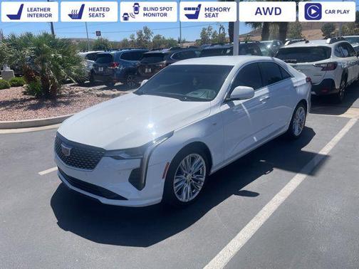 Summit White 2023 Cadillac CT4 Premium Luxury