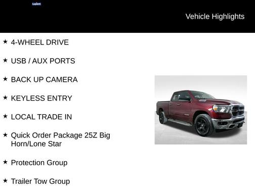 2019 RAM 1500 Big Horn