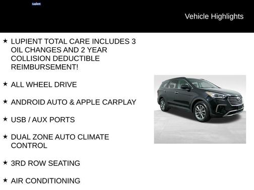 Becketts Black 2019 Hyundai Santa Fe XL SE