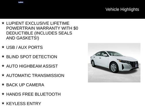 Cloud White 2025 Nissan Sentra S