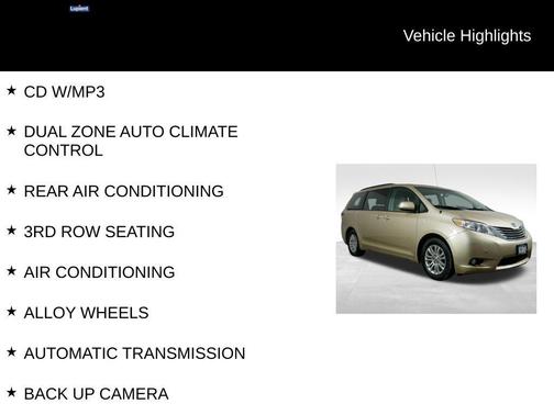 2014 Toyota Sienna XLE