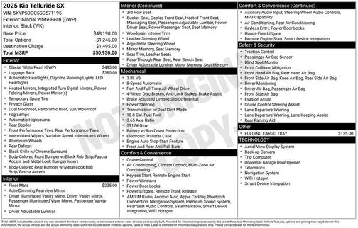 2025 Kia Telluride SX