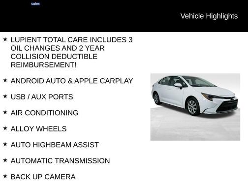 Ice 2025 Toyota Corolla LE