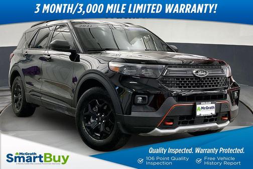 Agate Black Metallic 2021 Ford Explorer Timberline