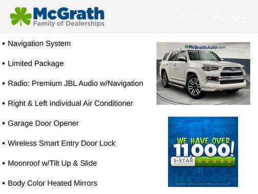 Blizzard Pearl 2021 Toyota 4Runner Limited