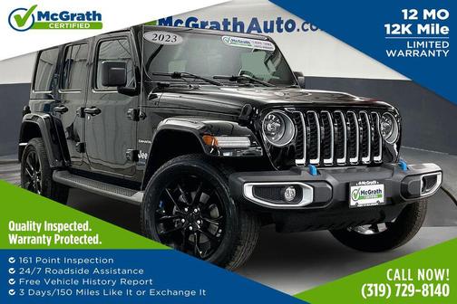 Black Clearcoat 2023 Jeep Wrangler 4xe Sahara