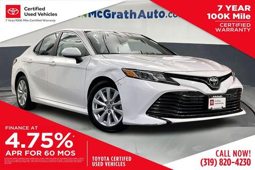 Super White 2020 Toyota Camry LE