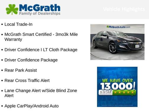 Shadow Gray Metallic 2020 Chevrolet Malibu FWD LT