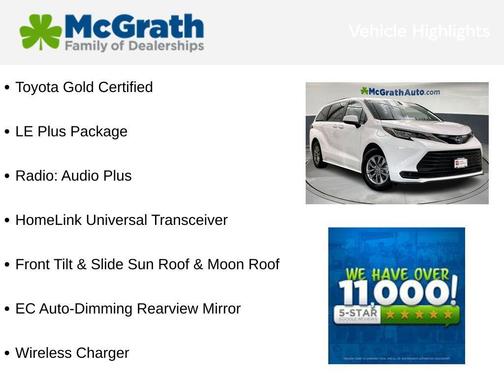 2022 Toyota Sienna LE