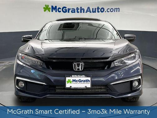 Platinum White Pearl 2020 Honda Civic Touring