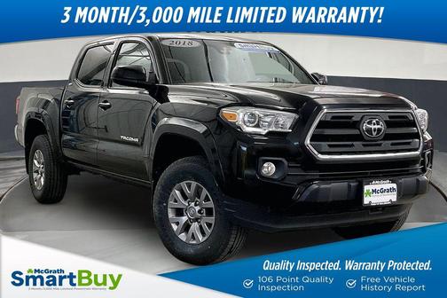 Midnight Black Metallic 2018 Toyota Tacoma SR5