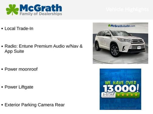 Blizzard Pearl 2017 Toyota Highlander XLE