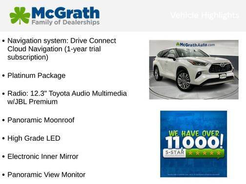 2024 Toyota Highlander Hybrid Platinum