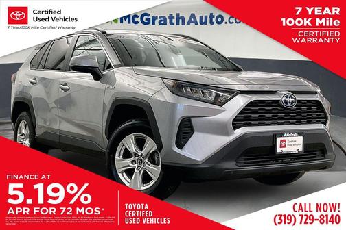 Silver Sky Metallic 2021 Toyota RAV4 Hybrid LE