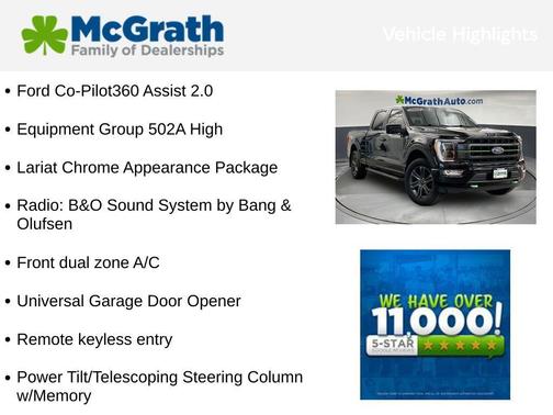 Agate Black Metallic 2021 Ford F-150 Lariat