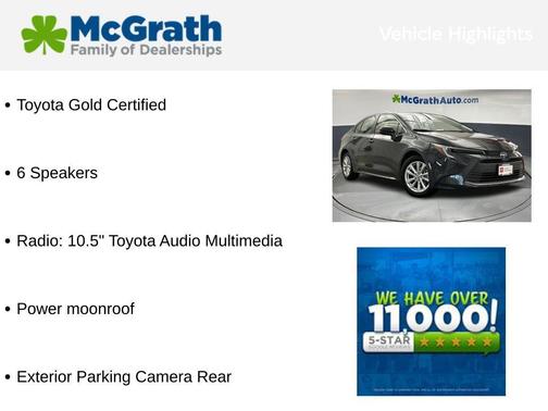 2025 Toyota Corolla Hybrid XLE