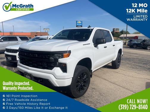Summit White 2023 Chevrolet Silverado 1500 Custom