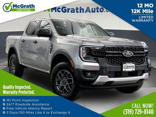 Iconic Silver Metallic 2024 Ford Ranger XLT