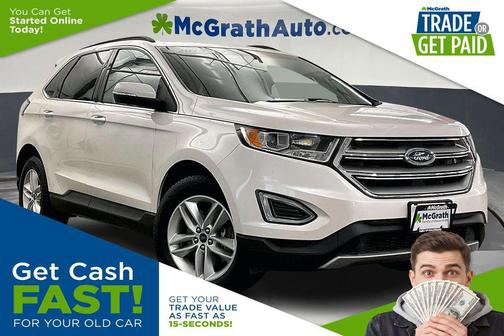 White Platinum Clearcoat Metallic 2015 Ford Edge SEL