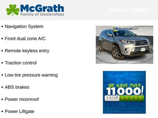 2018 Toyota Highlander Limited Platinum