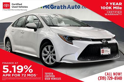 White 2022 Toyota Corolla LE