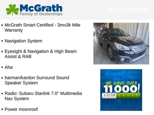 2017 Subaru Outback 3.6R Limited